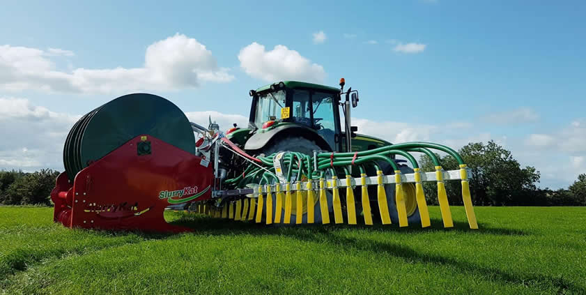 Stripespreder med slangetrommel BakPak - SlurryKat