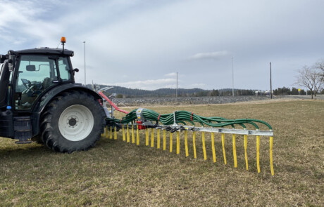 Bakmontert trommel Bak-Pak med DUO stripespreder