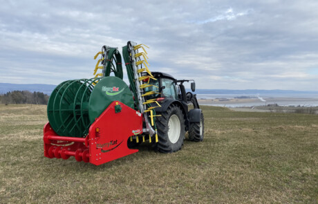 Bakmontert trommel Bak-Pak med DUO stripespreder