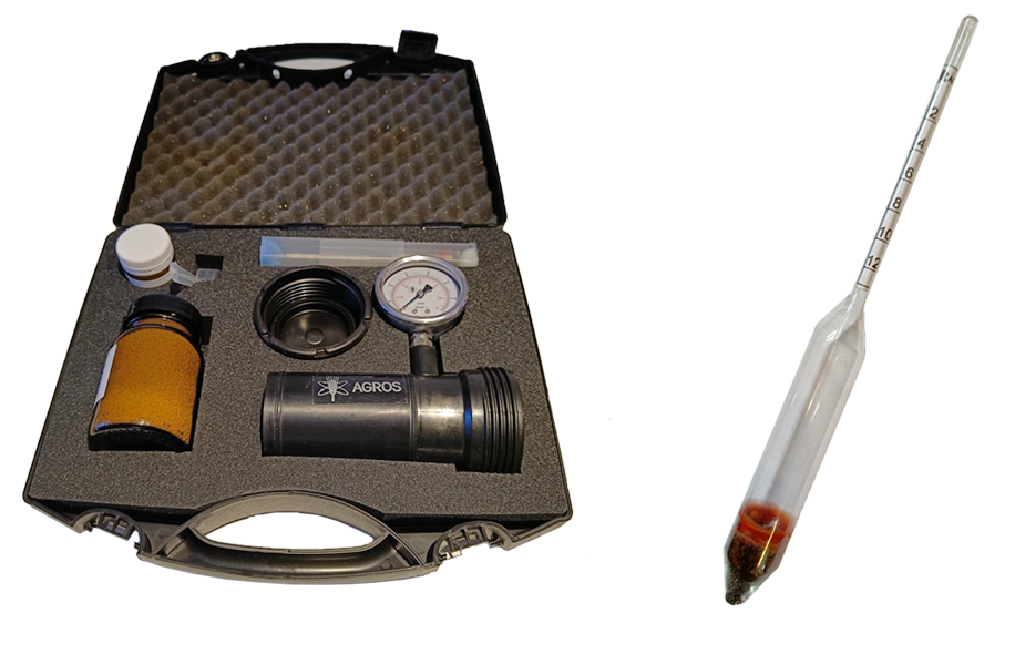 Nitrogen, kvelstoff måler i koffert